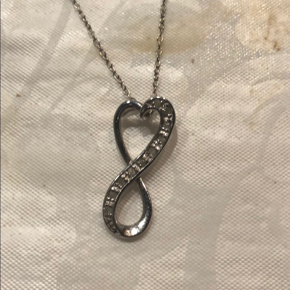Diamond Infinity Heart Necklace
